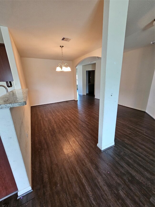 Dining area open to family rm and Kitchen