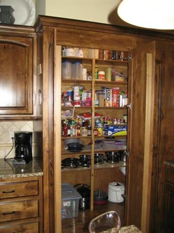 Walk-in Lighted Pantry!