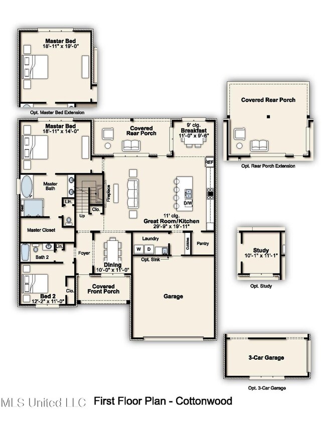 1st Floor Cottonwood