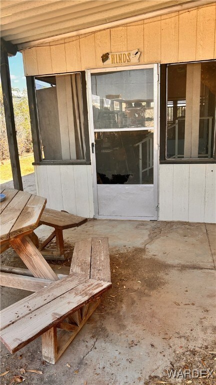 View of exterior entry