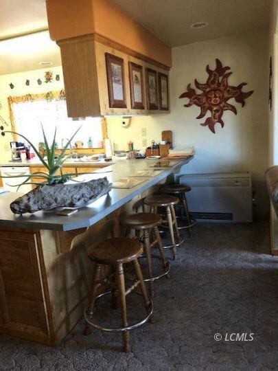 Kitchen counter seating area