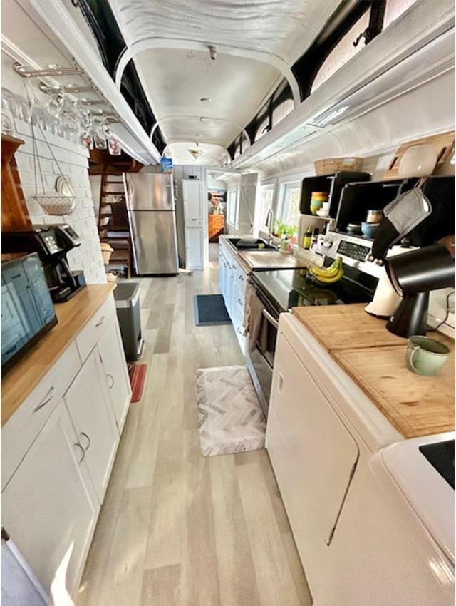 Kitchen from hall view.