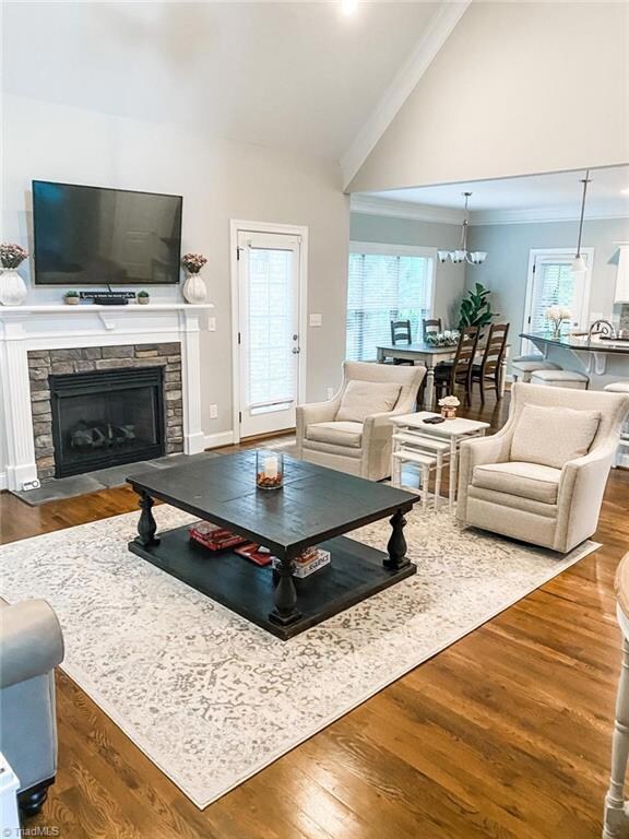 Fireplace in Great Room