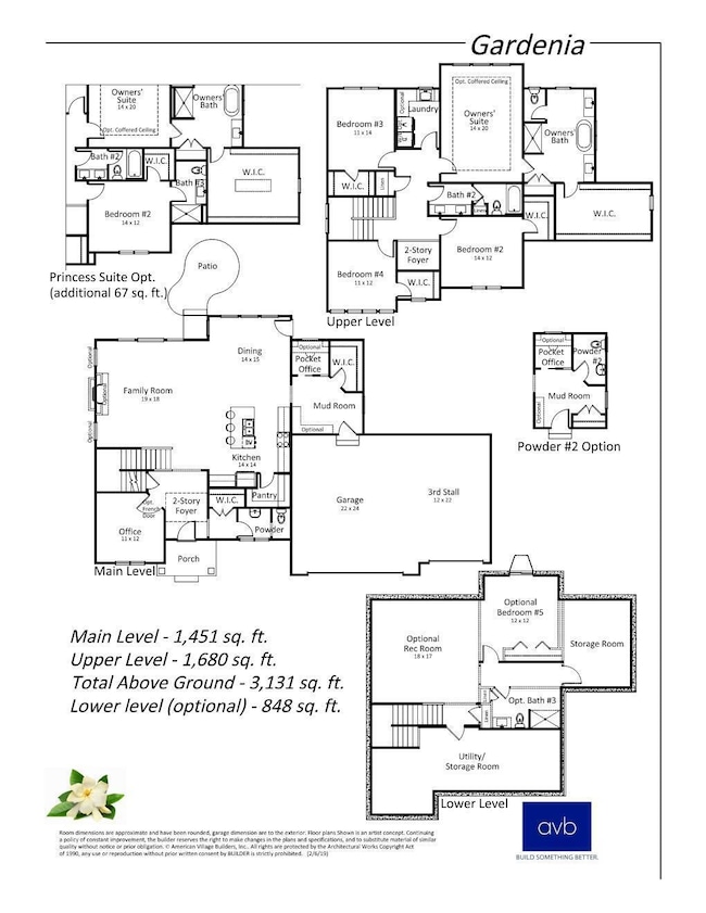 Gardenia - Garage Right