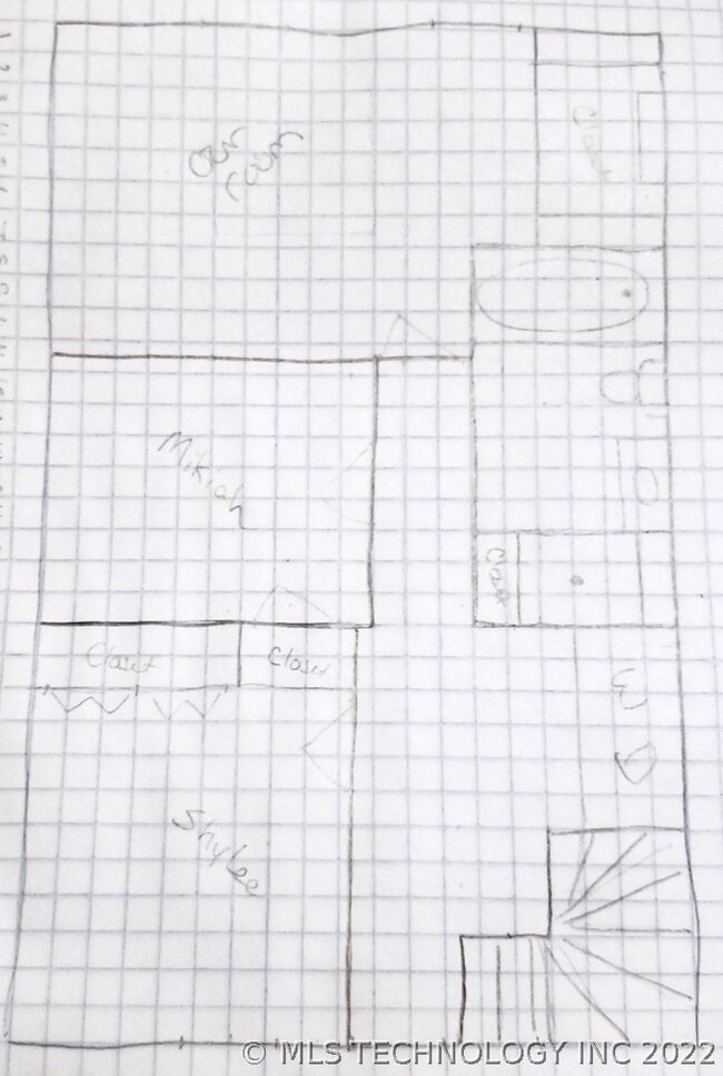 Intended completion of the upper level of the home