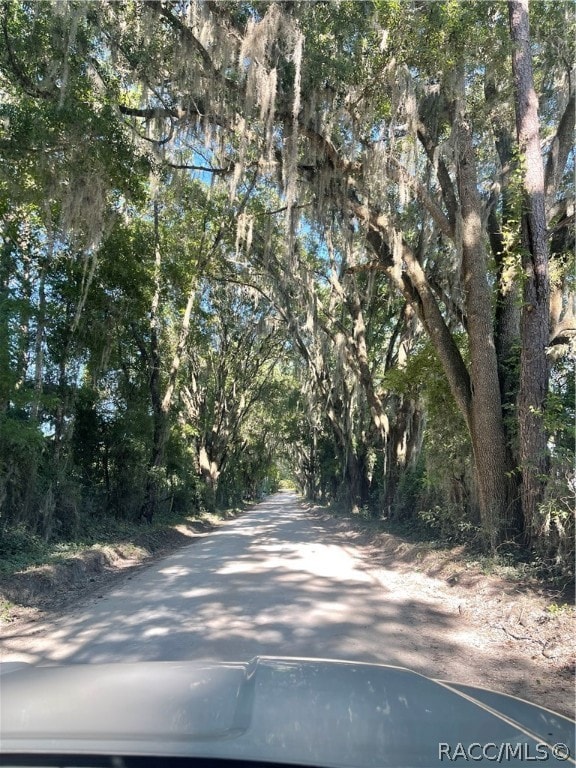 view driving to property