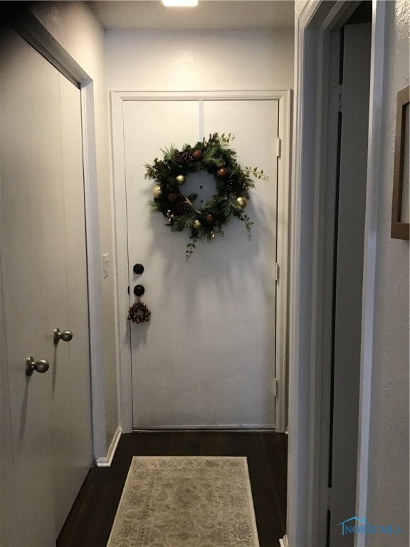 Inside entry hallway