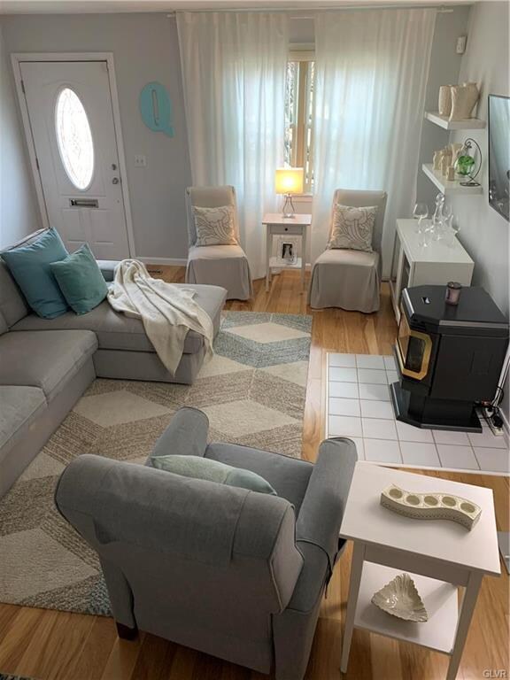 Living Room with Pellet Stove