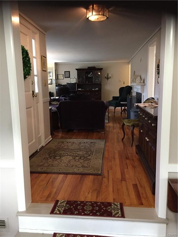 Front entrance into living room