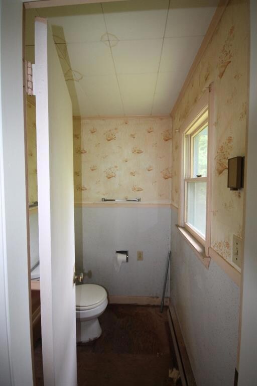 The half bathroom off master bedroom