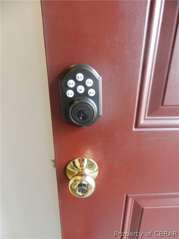 Keyless entry, set your own code and come on insid