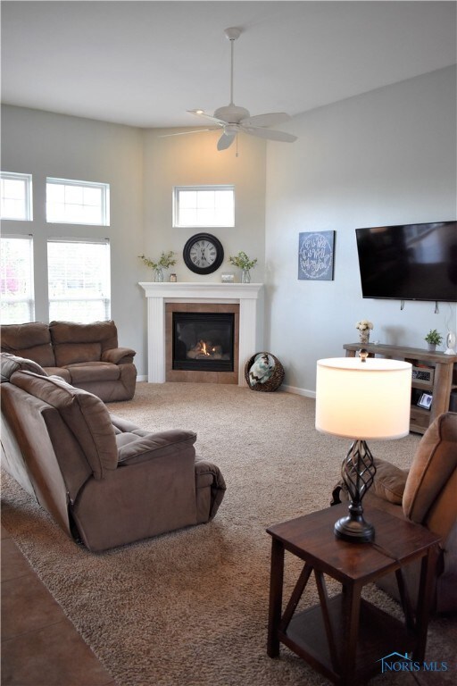 Great Room w/ gas fireplace.
