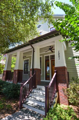 The inviting front porch welcomes guests
