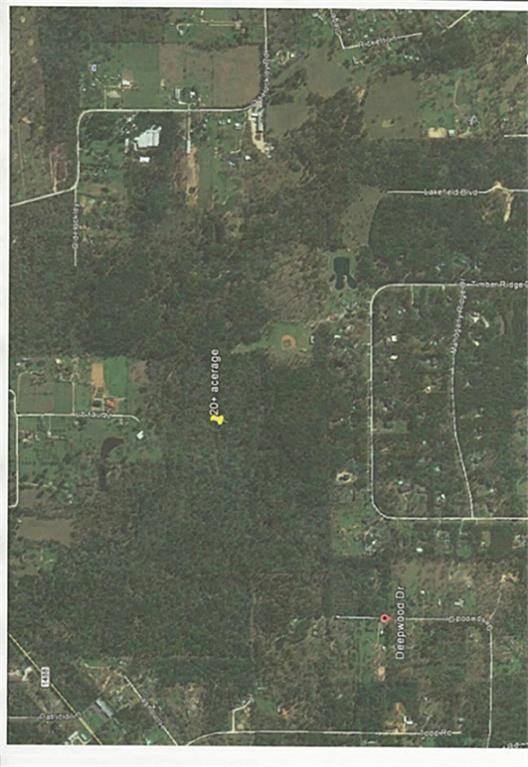 Goggle Earth Ariel view of acreage and surrounding area.