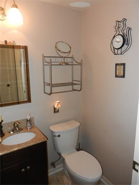 First floor powder room.