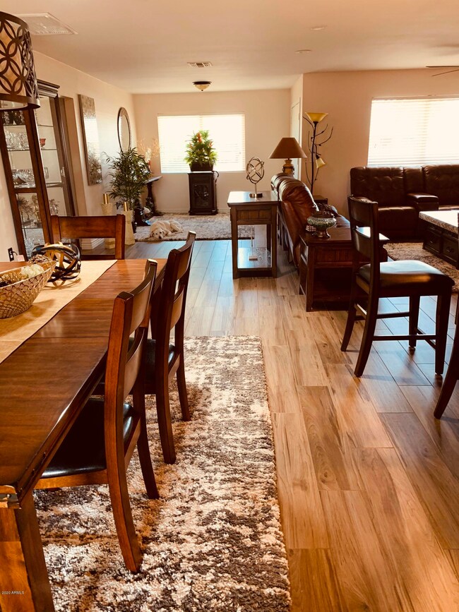 Open Concept from Dining to Foyer