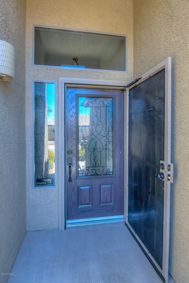 Welcoming front entrance door