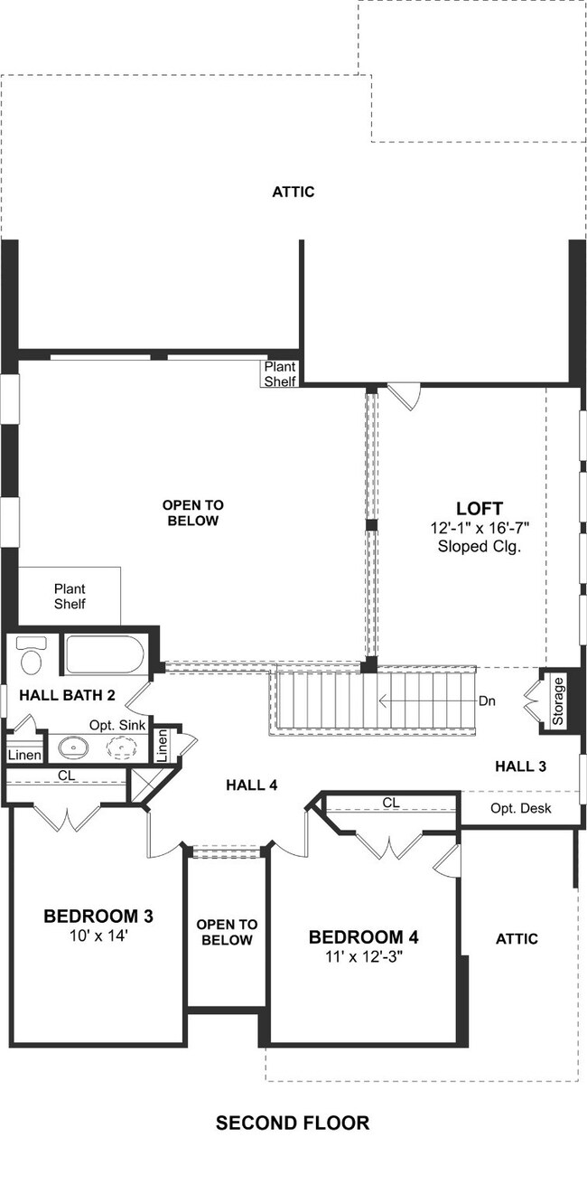 The Ashville floor plan by K. Hovnanian Homes. 2nd
