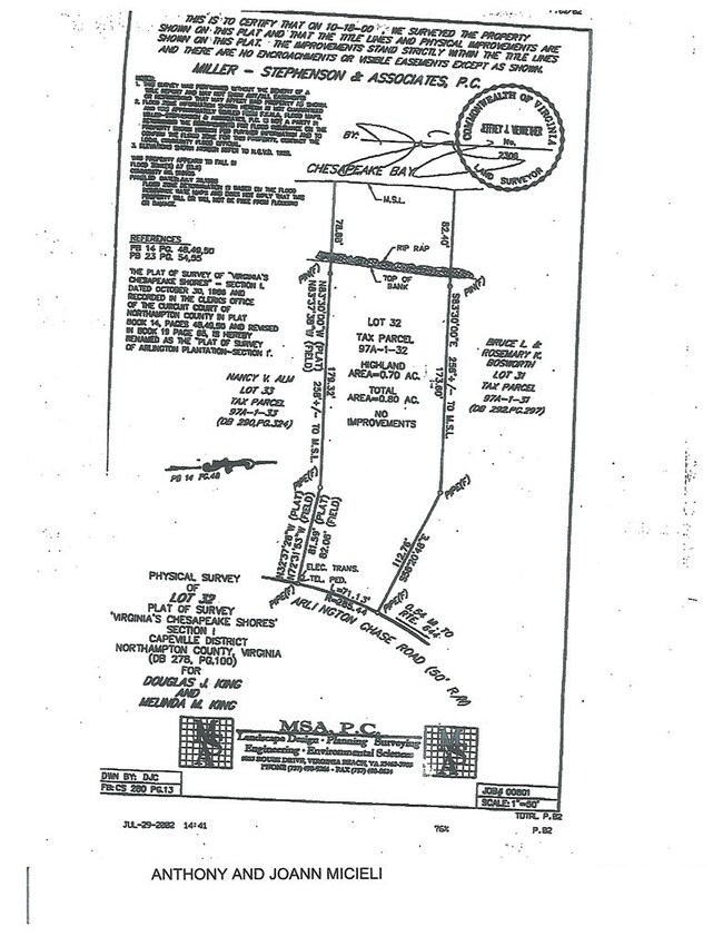 Survey of Lot 32