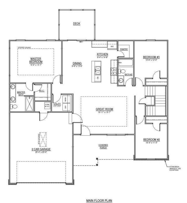 Silver Lake Floor Plan - Main Floor