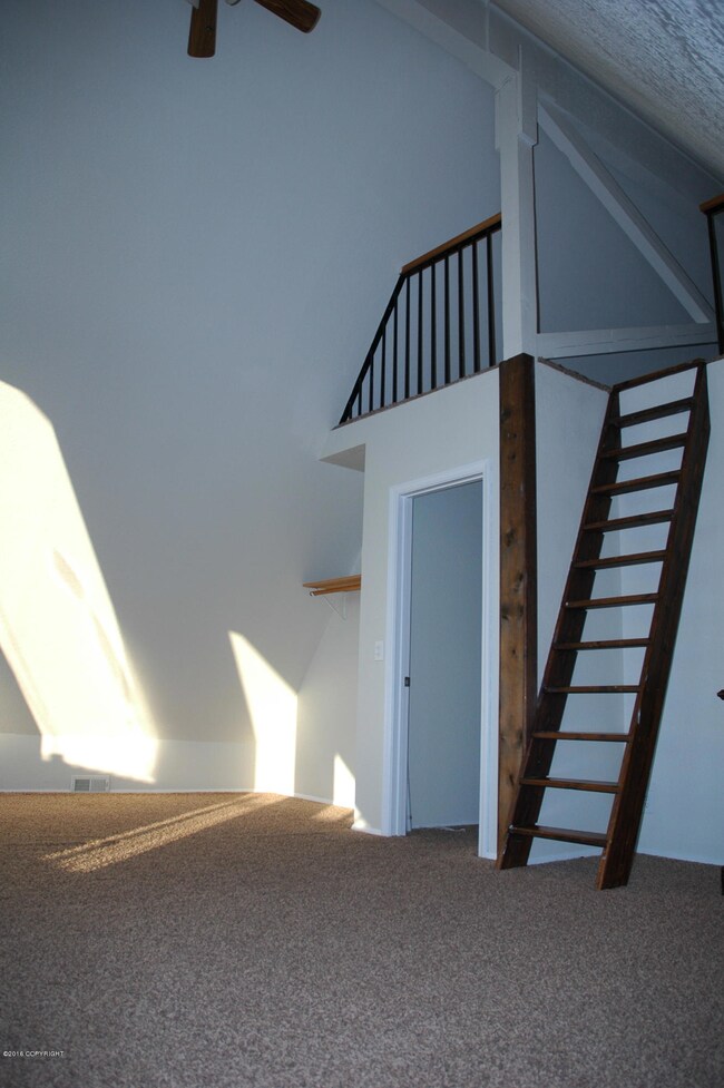 Ladder to Loft in Bedroom 2