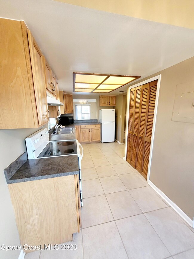 Kitchen from the eat in area