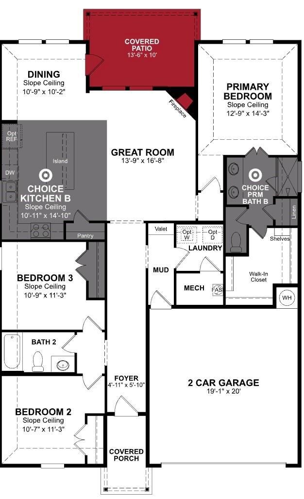 Beazer Homes Stark Farms Sierra floorplan
