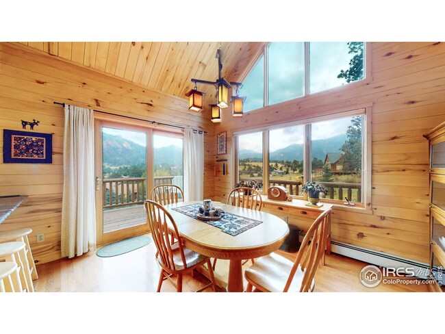 Bright and sunny dining area.