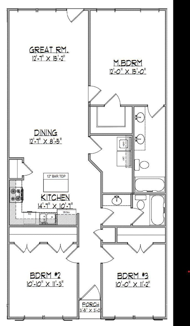 Townhome 3 floorplan