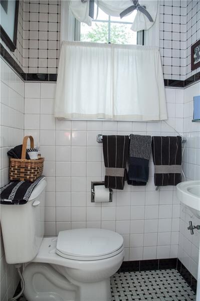 First floor powder room.