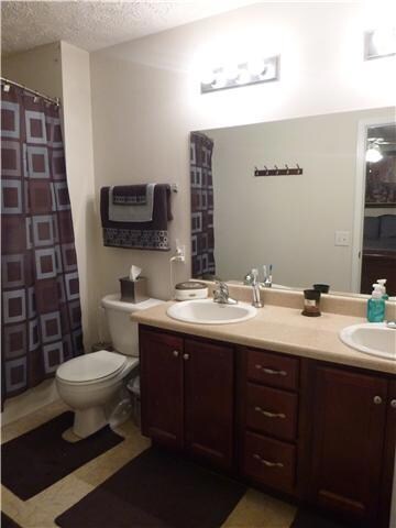 Great master bath with double vanities!