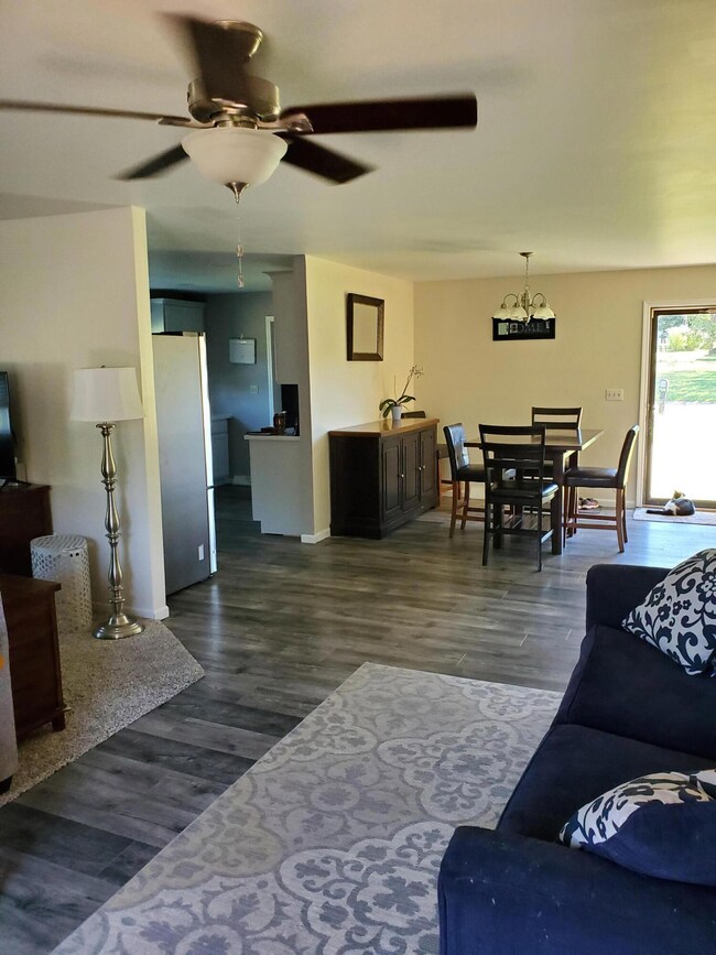 Living room looking into Dining Room