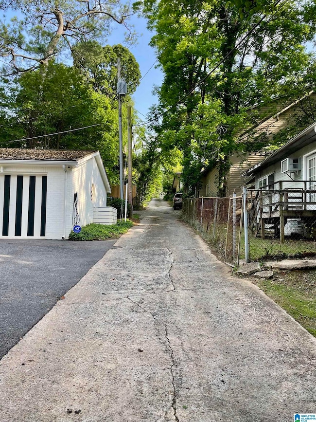 View from back alley