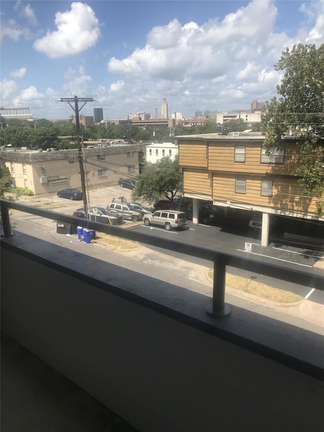 Balcony with a city view