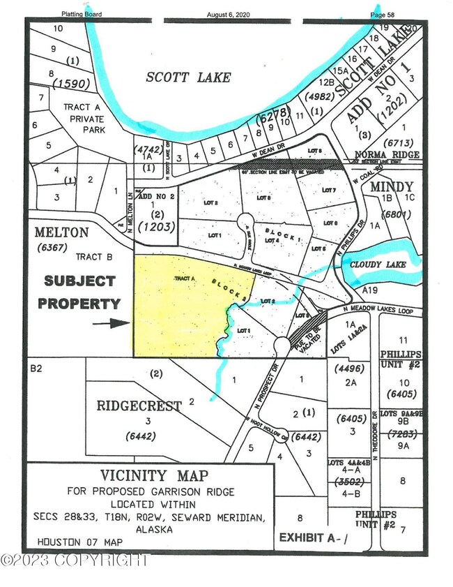 vicinity map Tract A