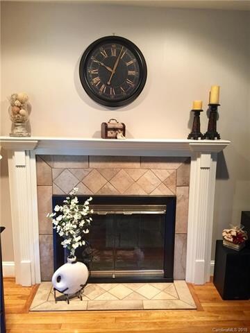 Propane gas logs provide additional heat and charm