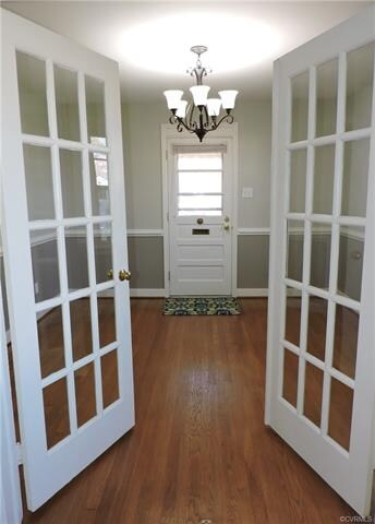 French doors to the Dining Room