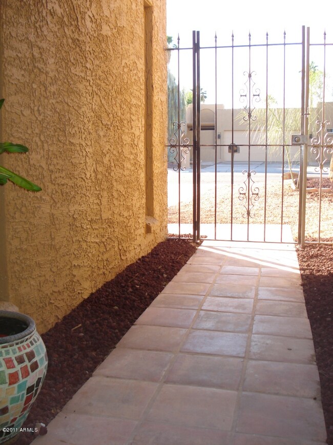 Private gated entrance.