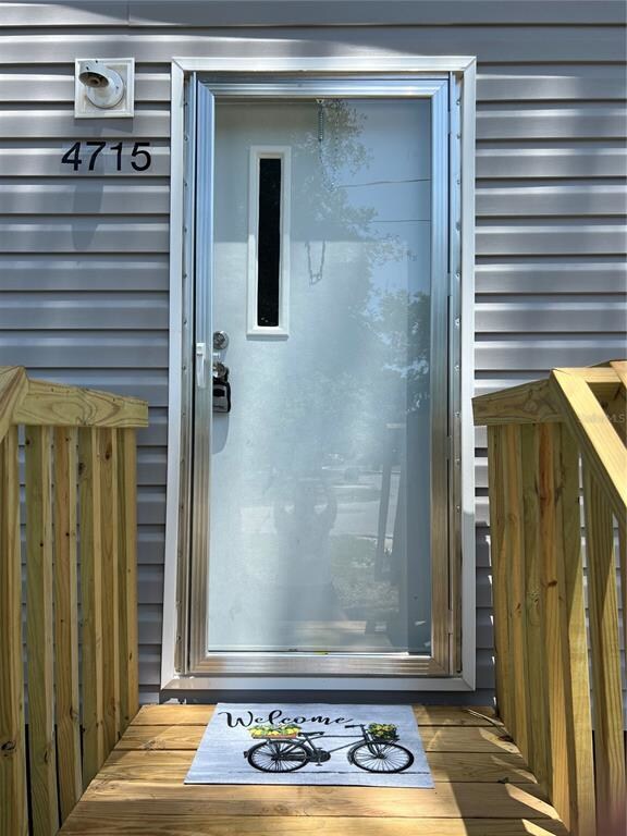 Front door and new steps