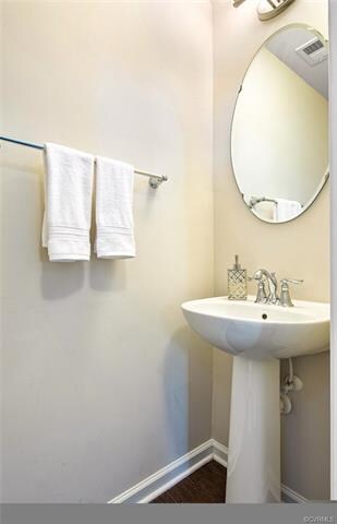 Half Bath Powder Room on 1st floor
