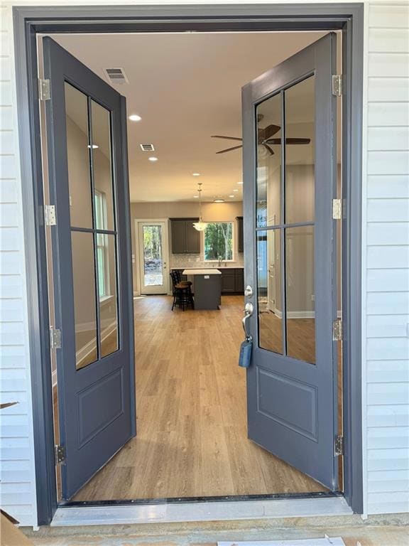 Stunning double door entry