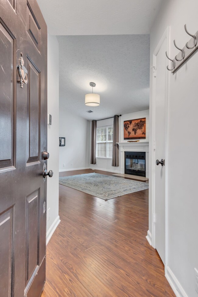 Entry foyer opens to the great room.