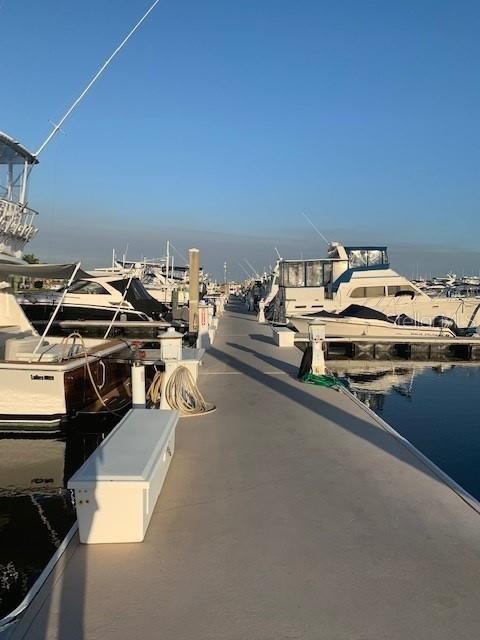 Floating docks.