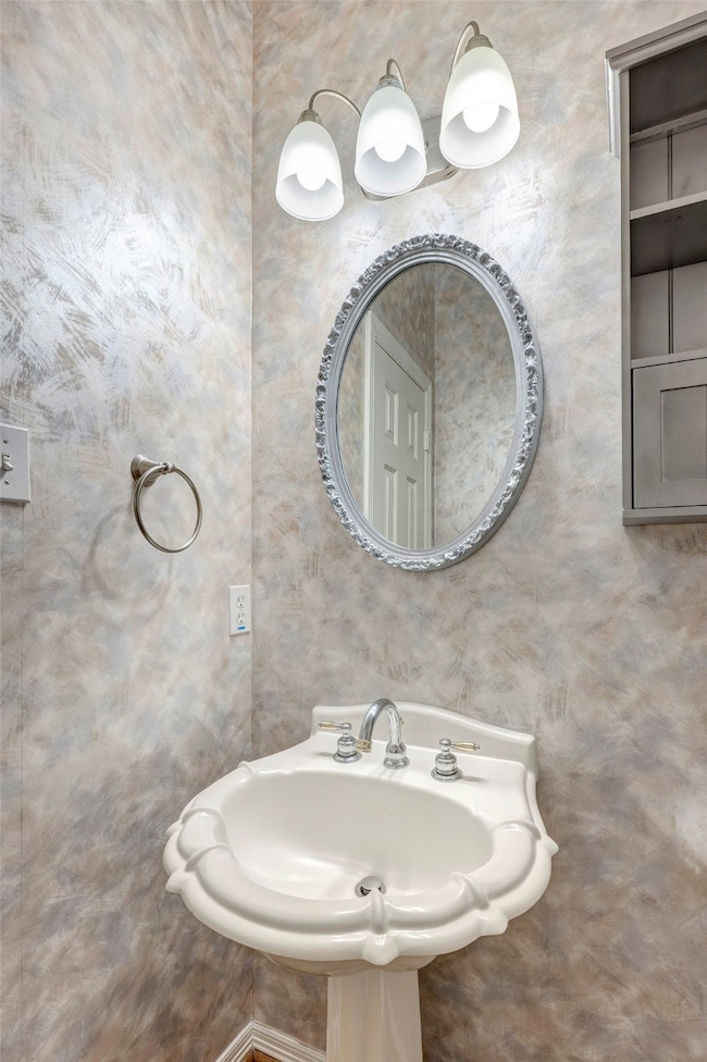Half bath on the second floor.