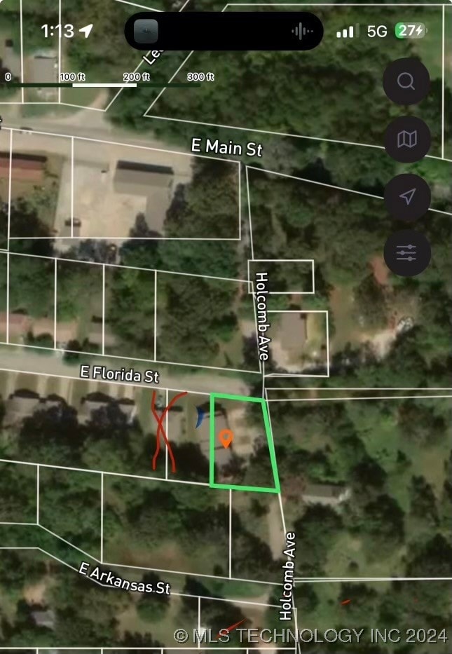 This  aerial view shows the lot where the quadrapl