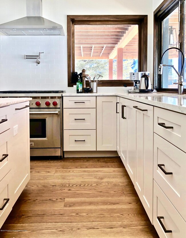 The Kitchen opens to the back yard