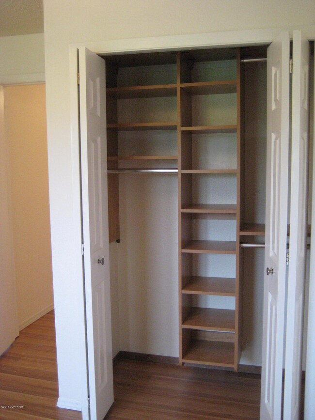 Bedroom Closet all Organized