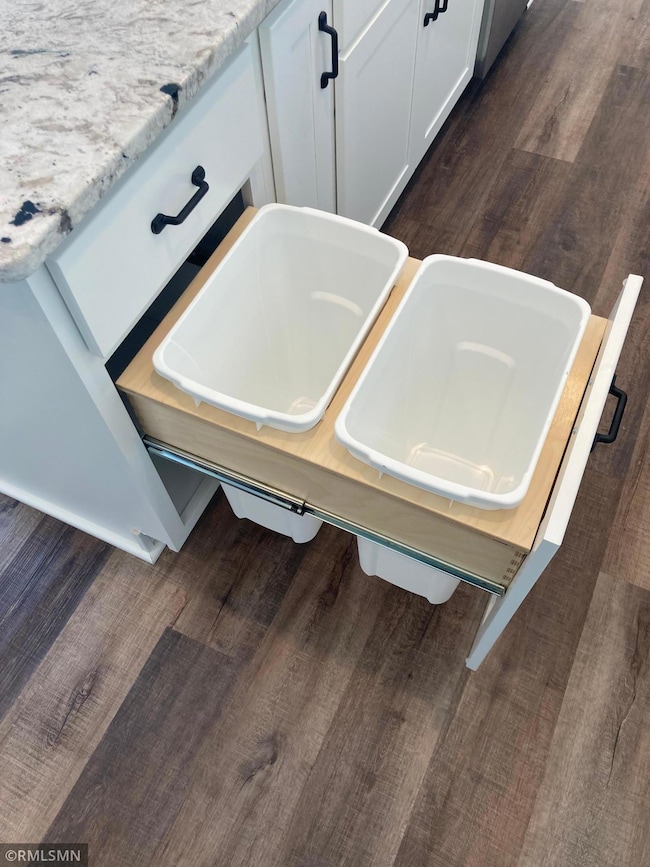 Trash and recycling pull out!