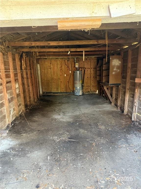 Miscellaneous room with gas water heater