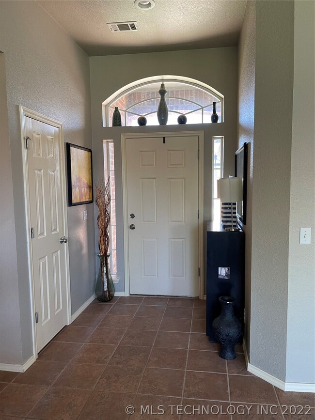 Once inside the entry is a nice size.